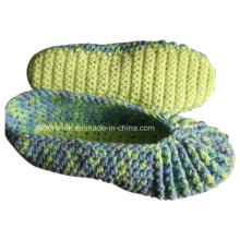 Kundenspezifische Soem-handgemachte Knit-Häkelarbeit-Wolle-Hefterzufuhr-Schuh-Socken